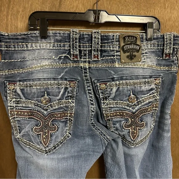 Rock Revival Jeans Straight Mens 36